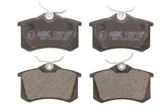 Bremsbelagsatz, Scheibenbremse Hinterachse ABE C2W001ABE Bild Bremsbelagsatz, Scheibenbremse Hinterachse ABE C2W001ABE