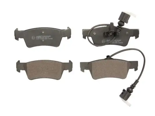 Bremsbelagsatz, Scheibenbremse Hinterachse ABE C2W030ABE