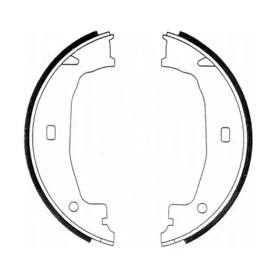Bremsbackensatz, Feststellbremse Hinterachse ABE CRB004ABE Bild Bremsbackensatz, Feststellbremse Hinterachse ABE CRB004ABE