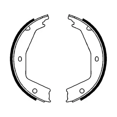 Bremsbackensatz, Feststellbremse Hinterachse ABE CRG001ABE Bild Bremsbackensatz, Feststellbremse Hinterachse ABE CRG001ABE