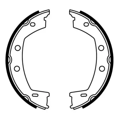 Bremsbackensatz, Feststellbremse Hinterachse ABE CRI001ABE