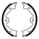 Bremsbackensatz, Feststellbremse Hinterachse ABE CRK000ABE
