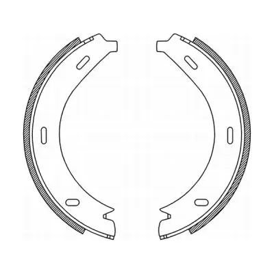 Bremsbackensatz, Feststellbremse ABE CRM005ABE