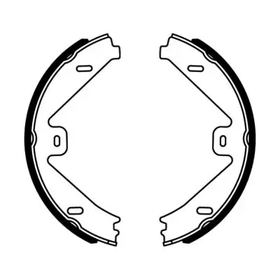 Bremsbackensatz, Feststellbremse Hinterachse ABE CRM014ABE