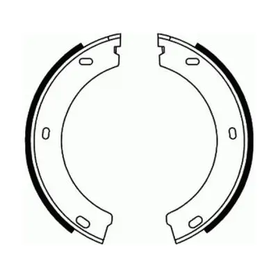 Bremsbackensatz, Feststellbremse Hinterachse ABE CRP000ABE