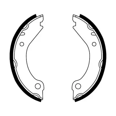 Bremsbackensatz, Feststellbremse Hinterachse ABE CRV000ABE Bild Bremsbackensatz, Feststellbremse Hinterachse ABE CRV000ABE