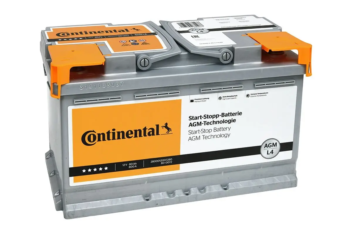 Starterbatterie 12 V 80 Ah CONTINENTAL 2800012007280