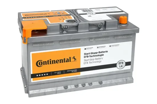 Starterbatterie 12 V 80 Ah CONTINENTAL 2800012040280 Bild Starterbatterie 12 V 80 Ah CONTINENTAL 2800012040280