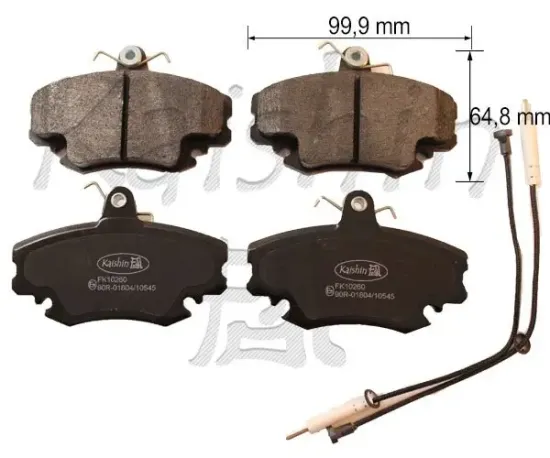 Bremsbelagsatz, Scheibenbremse Vorderachse KAISHIN FK10260 Bild Bremsbelagsatz, Scheibenbremse Vorderachse KAISHIN FK10260