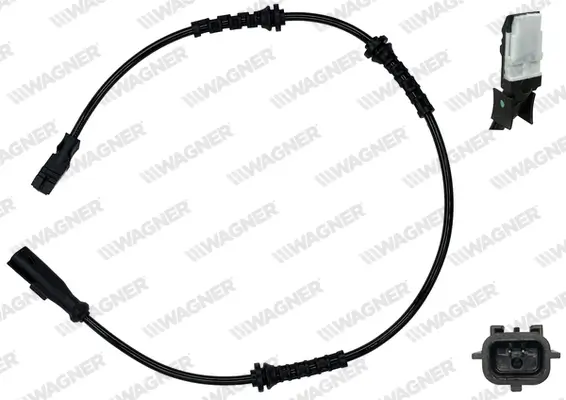 Sensor, Raddrehzahl Vorderachse WAGNER ABS00043