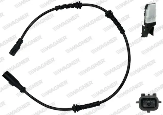 Sensor, Raddrehzahl Vorderachse WAGNER ABS00043 Bild Sensor, Raddrehzahl Vorderachse WAGNER ABS00043
