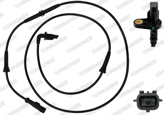 Sensor, Raddrehzahl 1. Hinterachse WAGNER ABS00092