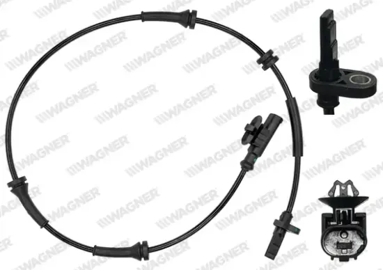 Sensor, Raddrehzahl Hinterachse WAGNER ABS00096 Bild Sensor, Raddrehzahl Hinterachse WAGNER ABS00096