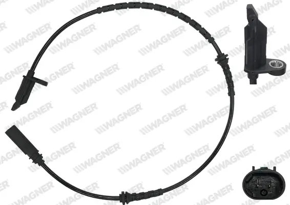 Sensor, Raddrehzahl Vorderachse WAGNER ABS00160