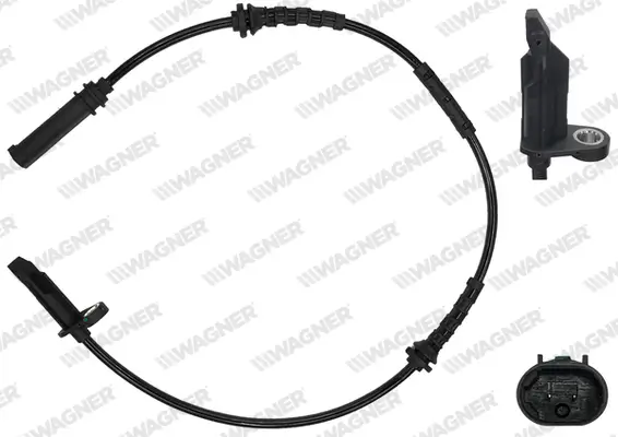 Sensor, Raddrehzahl Hinterachse WAGNER ABS00162