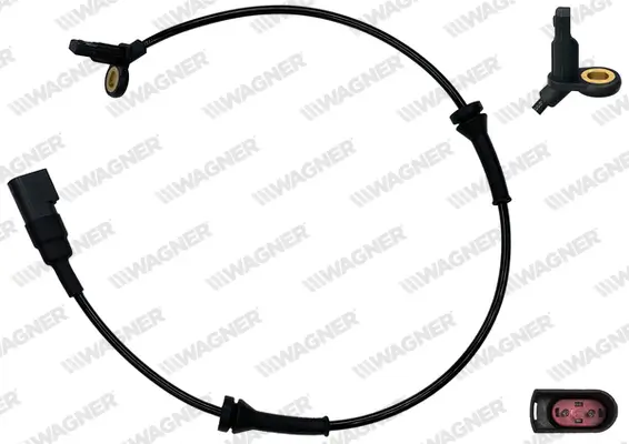 Sensor, Raddrehzahl Vorderachse WAGNER ABS00166