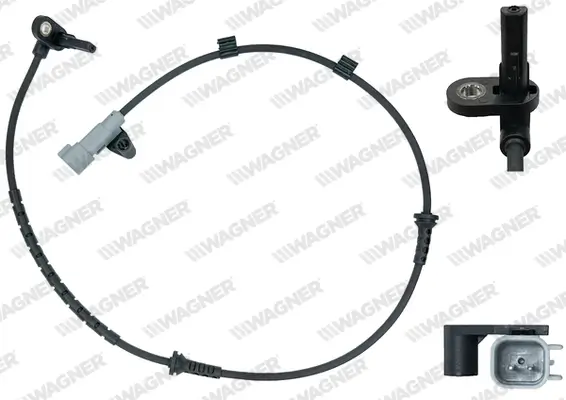 Sensor, Raddrehzahl Vorderachse WAGNER ABS00171