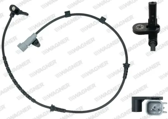 Sensor, Raddrehzahl Vorderachse WAGNER ABS00171 Bild Sensor, Raddrehzahl Vorderachse WAGNER ABS00171