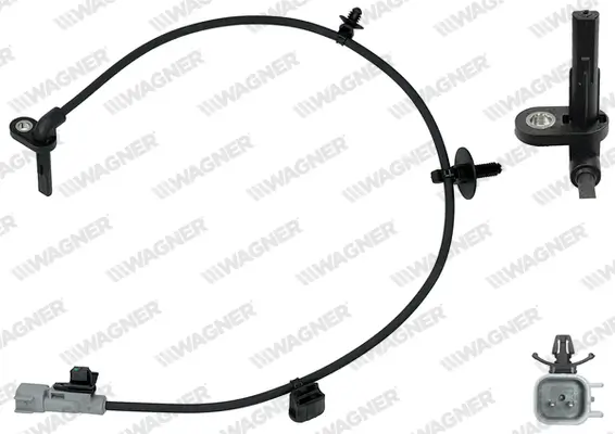 Sensor, Raddrehzahl Hinterachse links WAGNER ABS00172
