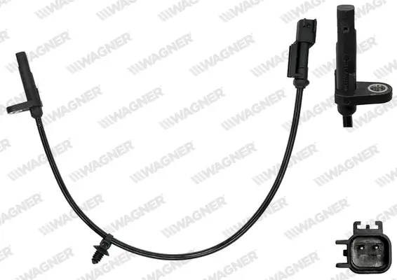 Sensor, Raddrehzahl Hinterachse WAGNER ABS00194