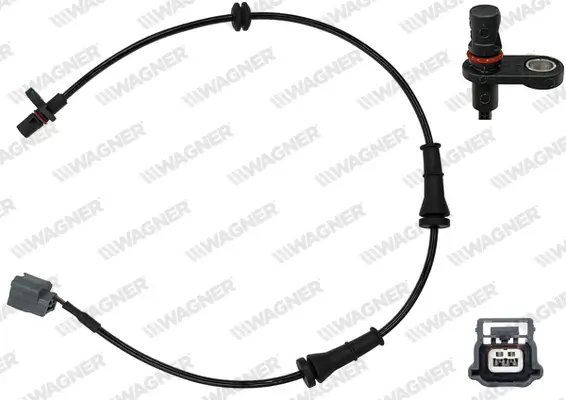 Sensor, Raddrehzahl Hinterachse rechts WAGNER ABS00195