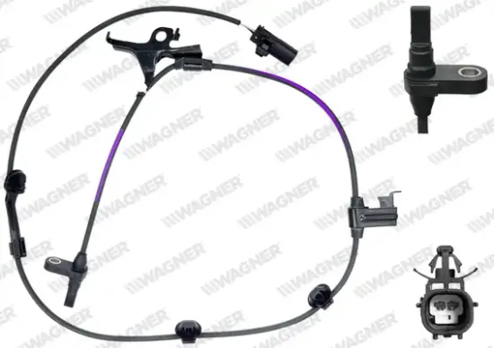 Sensor, Raddrehzahl Vorderachse links WAGNER ABS00212 Bild Sensor, Raddrehzahl Vorderachse links WAGNER ABS00212