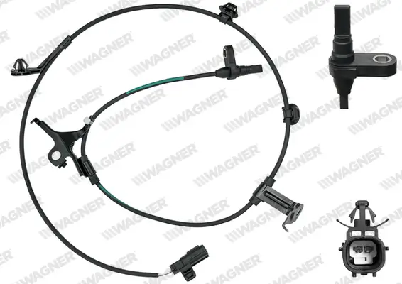 Sensor, Raddrehzahl Vorderachse rechts WAGNER ABS00213