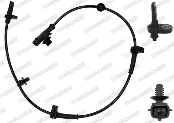Sensor, Raddrehzahl Vorderachse WAGNER ABS00216