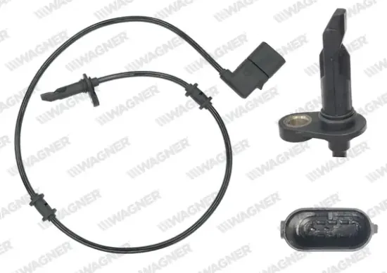Sensor, Raddrehzahl Hinterachse links WAGNER ABS00250 Bild Sensor, Raddrehzahl Hinterachse links WAGNER ABS00250