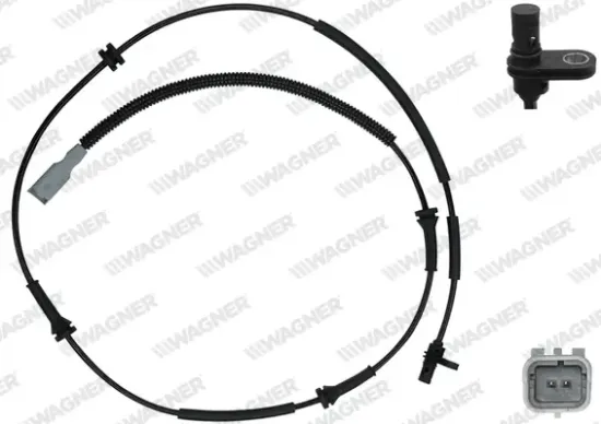 Sensor, Raddrehzahl Hinterachse WAGNER ABS00268 Bild Sensor, Raddrehzahl Hinterachse WAGNER ABS00268