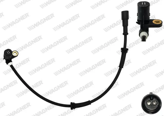 Sensor, Raddrehzahl Hinterachse links WAGNER ABS00289