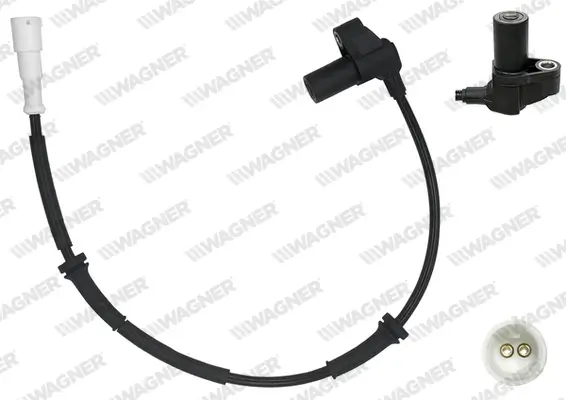 Sensor, Raddrehzahl Vorderachse WAGNER ABS00338