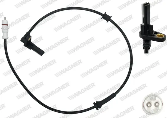 Sensor, Raddrehzahl Hinterachse rechts WAGNER ABS00339