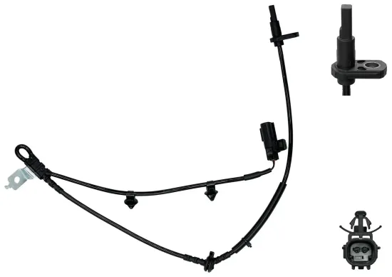 Sensor, Raddrehzahl Vorderachse links WAGNER ABS00351 Bild Sensor, Raddrehzahl Vorderachse links WAGNER ABS00351