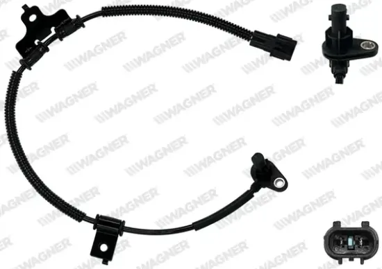 Sensor, Raddrehzahl Vorderachse links WAGNER ABS00406 Bild Sensor, Raddrehzahl Vorderachse links WAGNER ABS00406