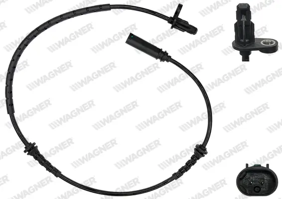 Sensor, Raddrehzahl Vorderachse WAGNER ABS00416