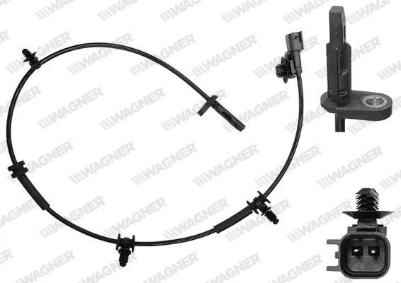 Sensor, Raddrehzahl Vorderachse WAGNER ABS00425