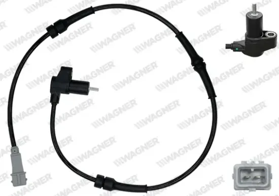 Sensor, Raddrehzahl Hinterachse WAGNER ABS00444 Bild Sensor, Raddrehzahl Hinterachse WAGNER ABS00444