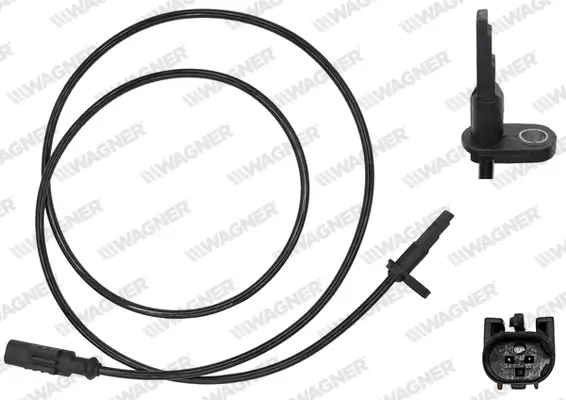 Sensor, Raddrehzahl Vorderachse WAGNER ABS00460