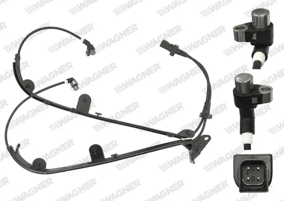 Sensor, Raddrehzahl Hinterachse WAGNER ABS00470