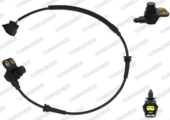 Sensor, Raddrehzahl Vorderachse rechts WAGNER ABS00524