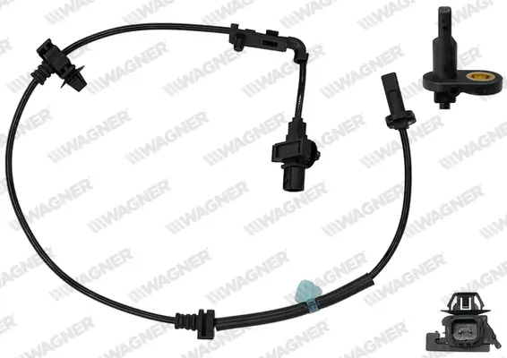 Sensor, Raddrehzahl Vorderachse links WAGNER ABS00555