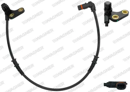 Sensor, Raddrehzahl Vorderachse links WAGNER ABS00592 Bild Sensor, Raddrehzahl Vorderachse links WAGNER ABS00592
