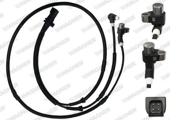 Sensor, Raddrehzahl Hinterachse WAGNER ABS00611