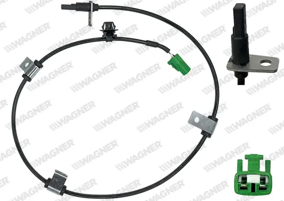 Sensor, Raddrehzahl Hinterachse links WAGNER ABS00650