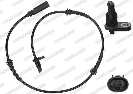 Sensor, Raddrehzahl Vorderachse WAGNER ABS00662