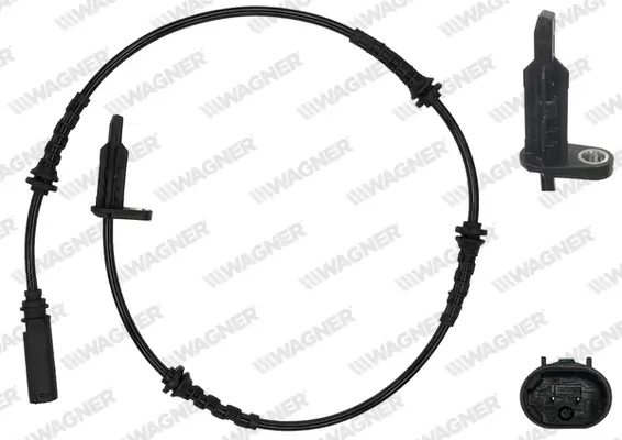 Sensor, Raddrehzahl Hinterachse WAGNER ABS00663