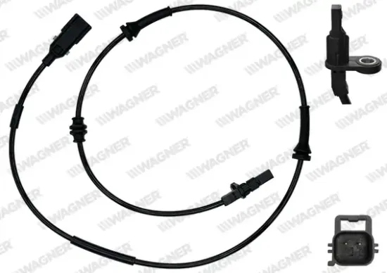 Sensor, Raddrehzahl Vorderachse WAGNER ABS00674 Bild Sensor, Raddrehzahl Vorderachse WAGNER ABS00674
