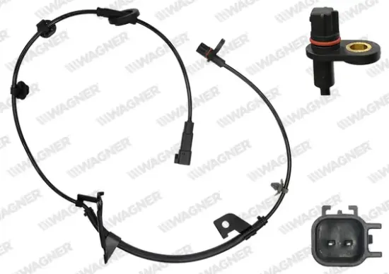 Sensor, Raddrehzahl Hinterachse links WAGNER ABS00715 Bild Sensor, Raddrehzahl Hinterachse links WAGNER ABS00715
