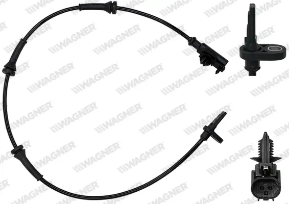 Sensor, Raddrehzahl Hinterachse WAGNER ABS00732